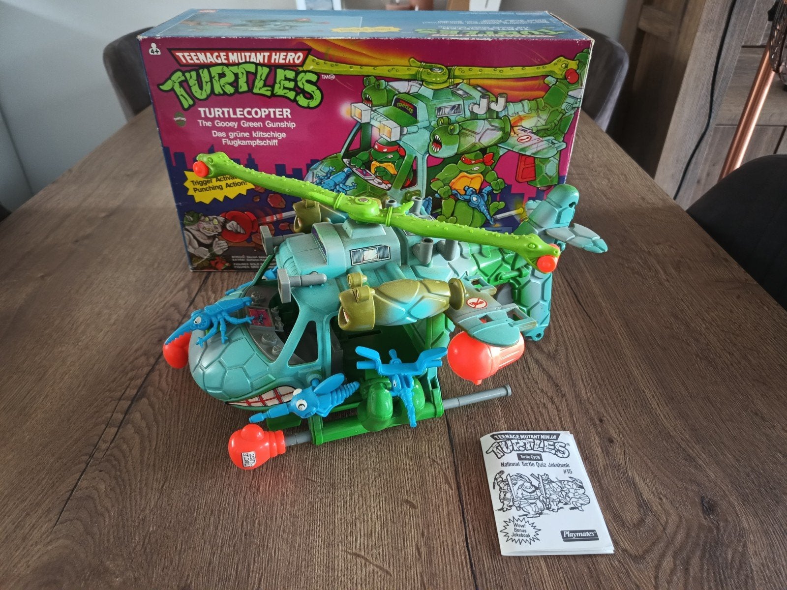 Vintage Teenage Mutant Ninja Turtles TurtleCopter compleet, Ophalen of Verzenden