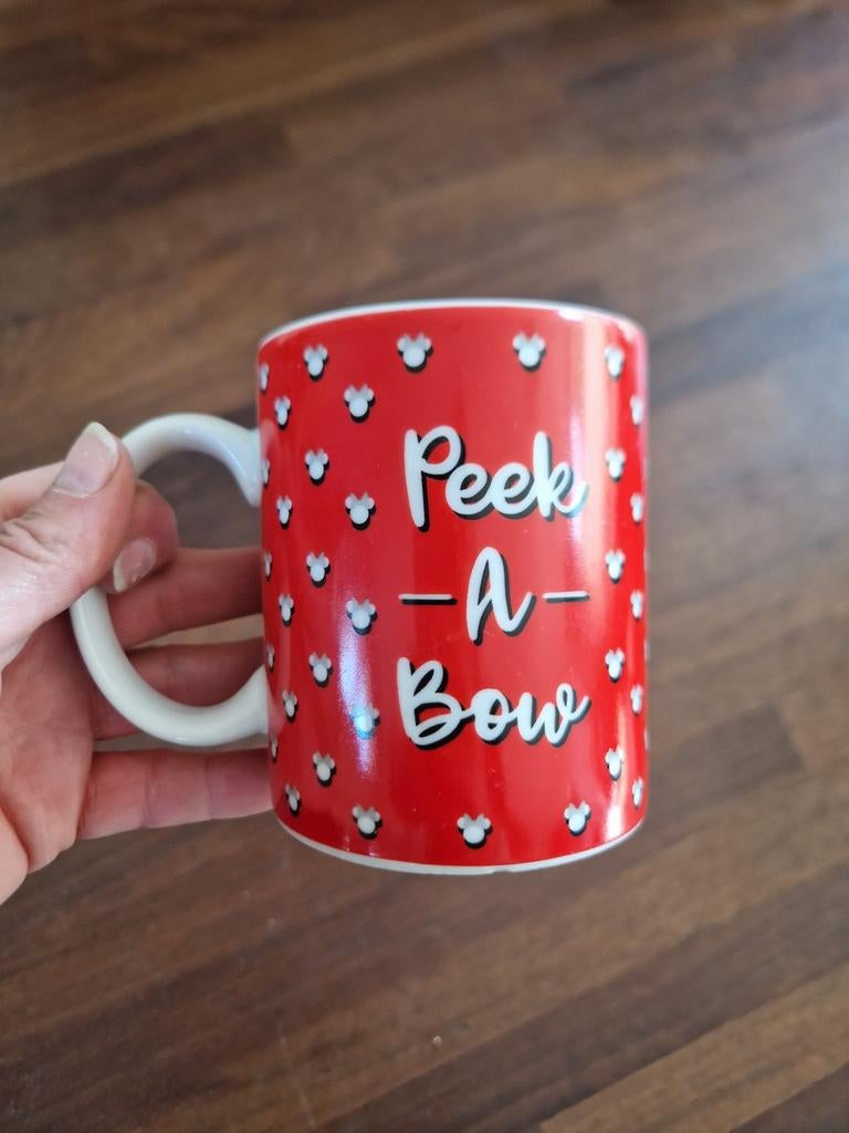 Disney Minnie Mouse "Peek-A-Bow" Mok" - Zo goed als nieuw, Ophalen of Verzenden, Zo goed als nieuw