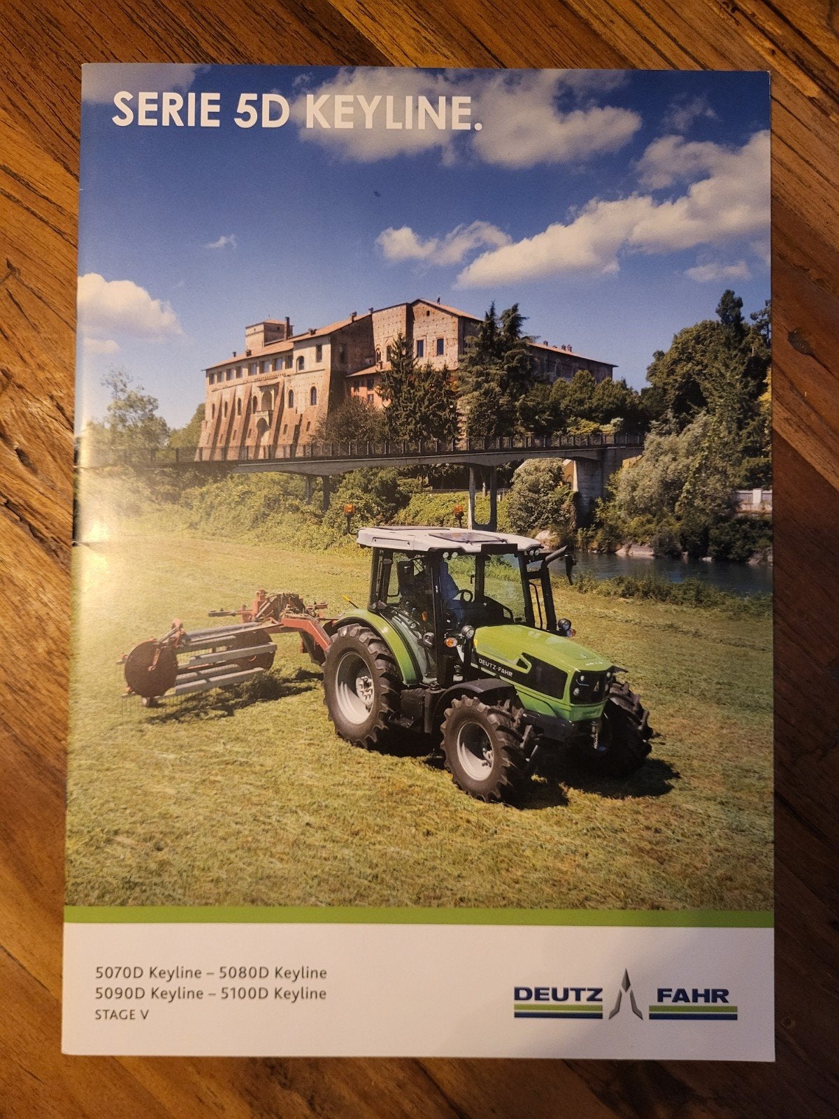 tractor folder Deutz-Fahr serie 5D Keyline, Ophalen of Verzenden, Zo goed als nieuw