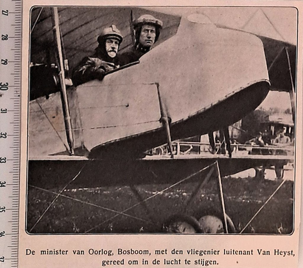 Luchtmacht 1915; Soesterberg min. Bosboom en Luit.van Heyst, Verzenden, Voor 1940, Gebruikt, Overige onderwerpen