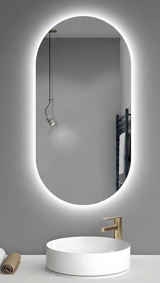 SALE! Spiegel, condensvrij, LED 3 kleuren, Vion 60 x 80, Ophalen of Verzenden, Nieuw