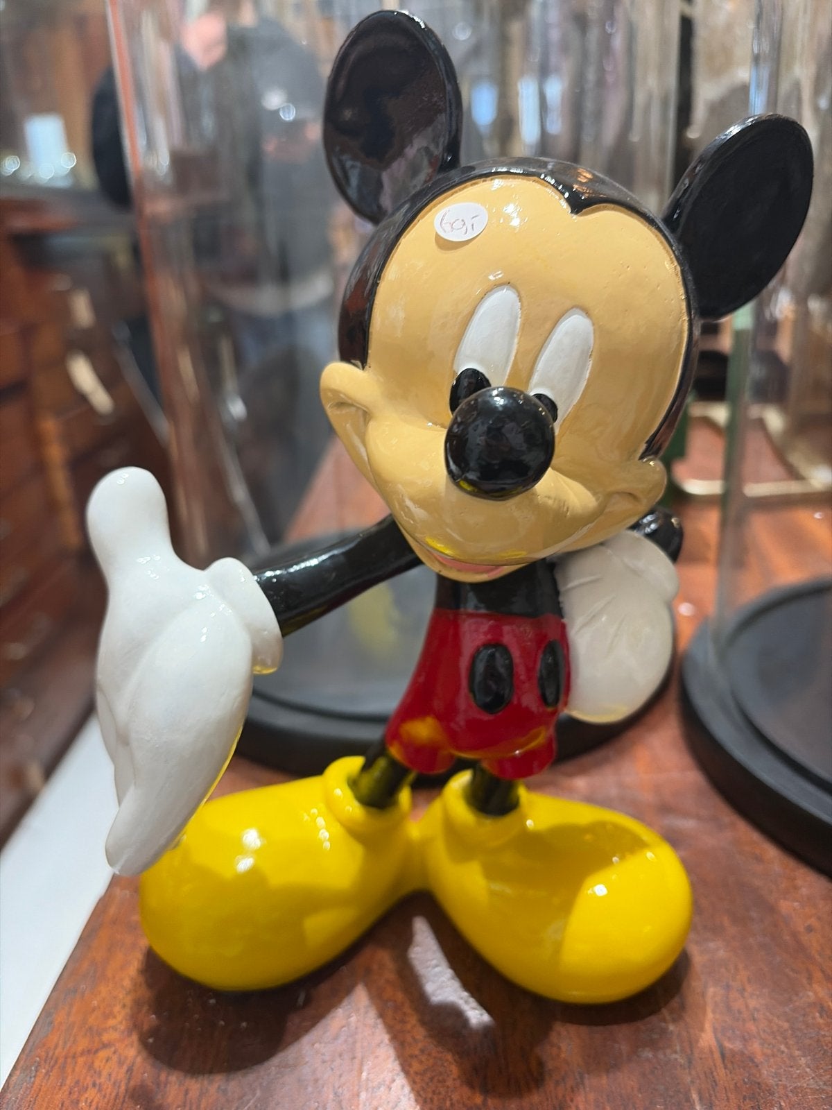 Mickey Mouse Beeldje - Vintage Disney Figuur, Beeldje of Figuurtje, Ophalen of Verzenden, Zo goed als nieuw, X
