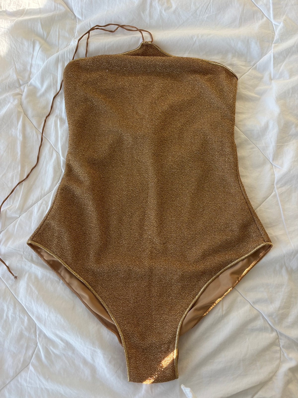 Oséree One- Piece -Badpak, Kleding | Dames, Ophalen, Zo goed als nieuw, Goud, Badpak