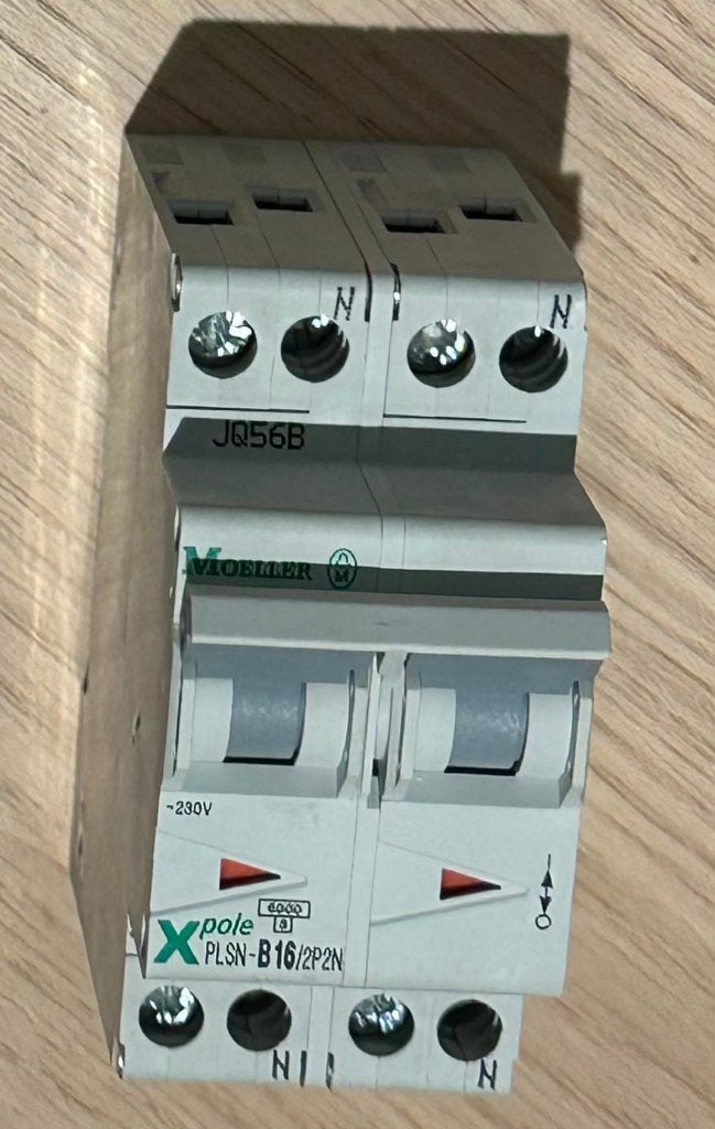 Eaton Moeller fornuisgroep (PLSN-B16/2P2N), Ophalen of Verzenden, Gebruikt, Eaton, Installatieautomaat