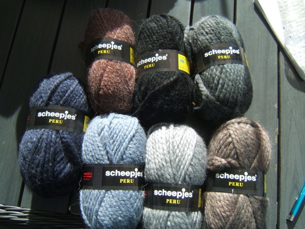 60 bollen breigaren van Scheepjes Peru in 7 kleuren, Ophalen of Verzenden, Nieuw, Breien of Haken, Wol of Garen