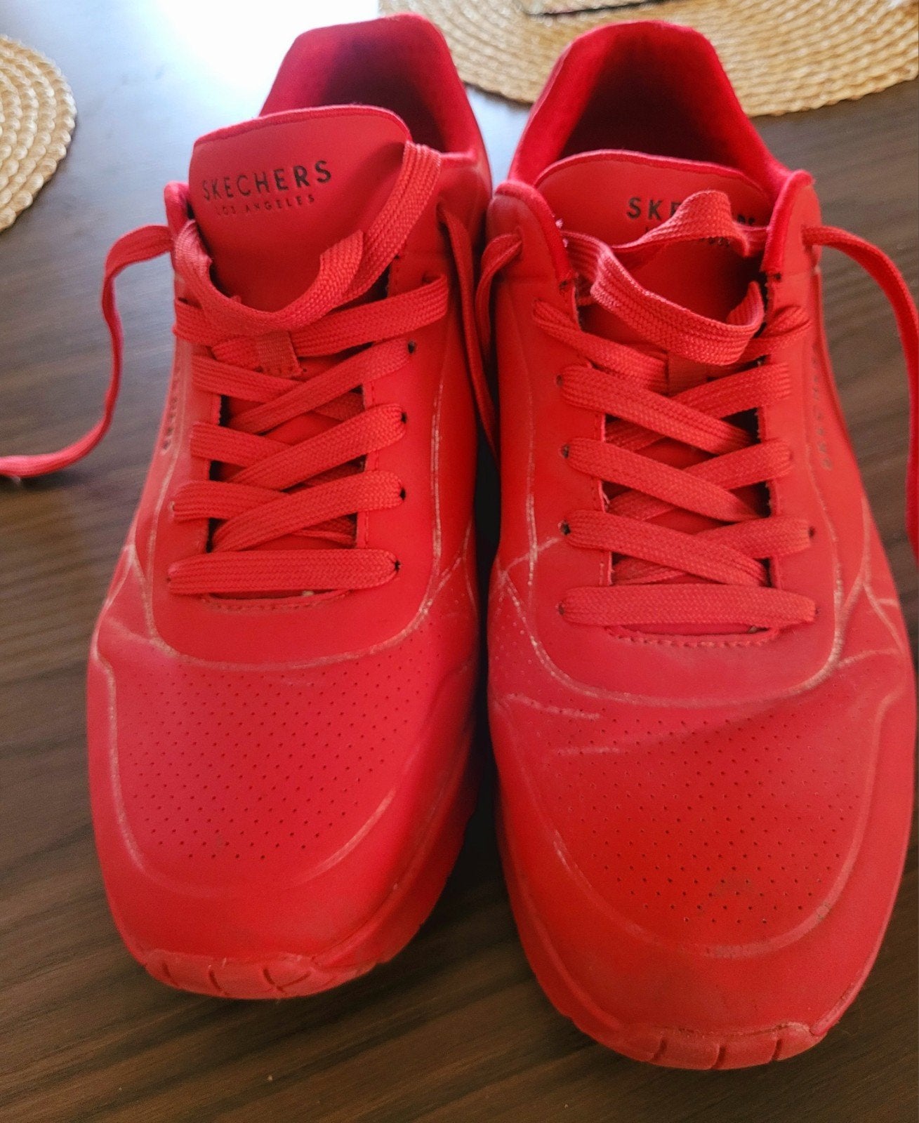 Skechers rode sneakers, maat 44, Overige kleuren, Ophalen of Verzenden, Skechers, Sneakers of Gympen