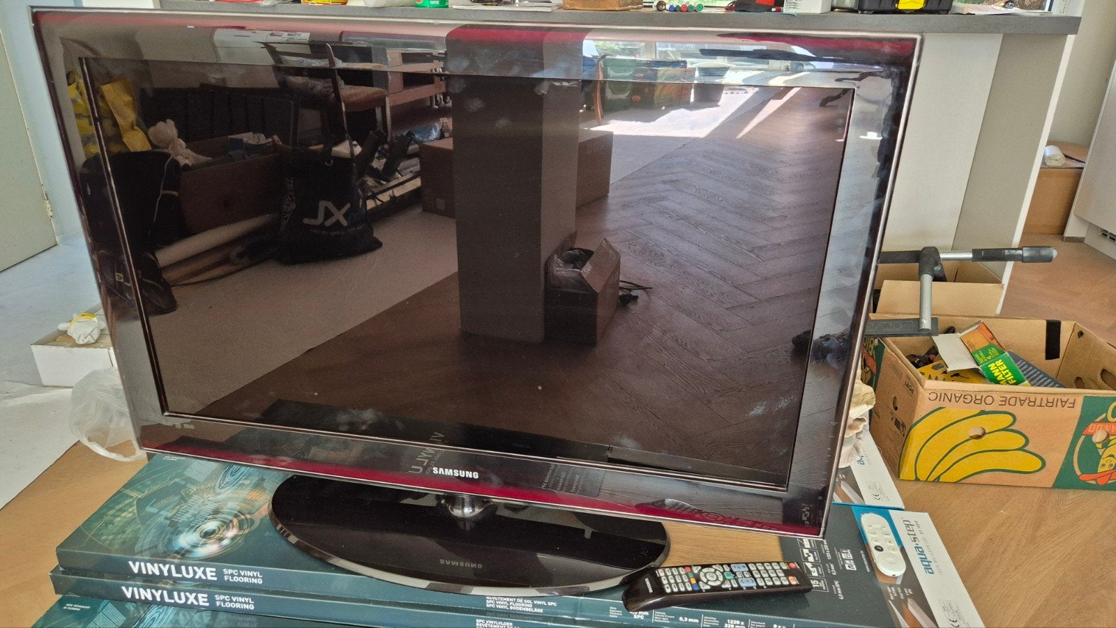 Samsung LE40A656 40 inch LCD TV afstandsbediening of monitor, Ophalen, Gebruikt, 50 Hz, LCD
