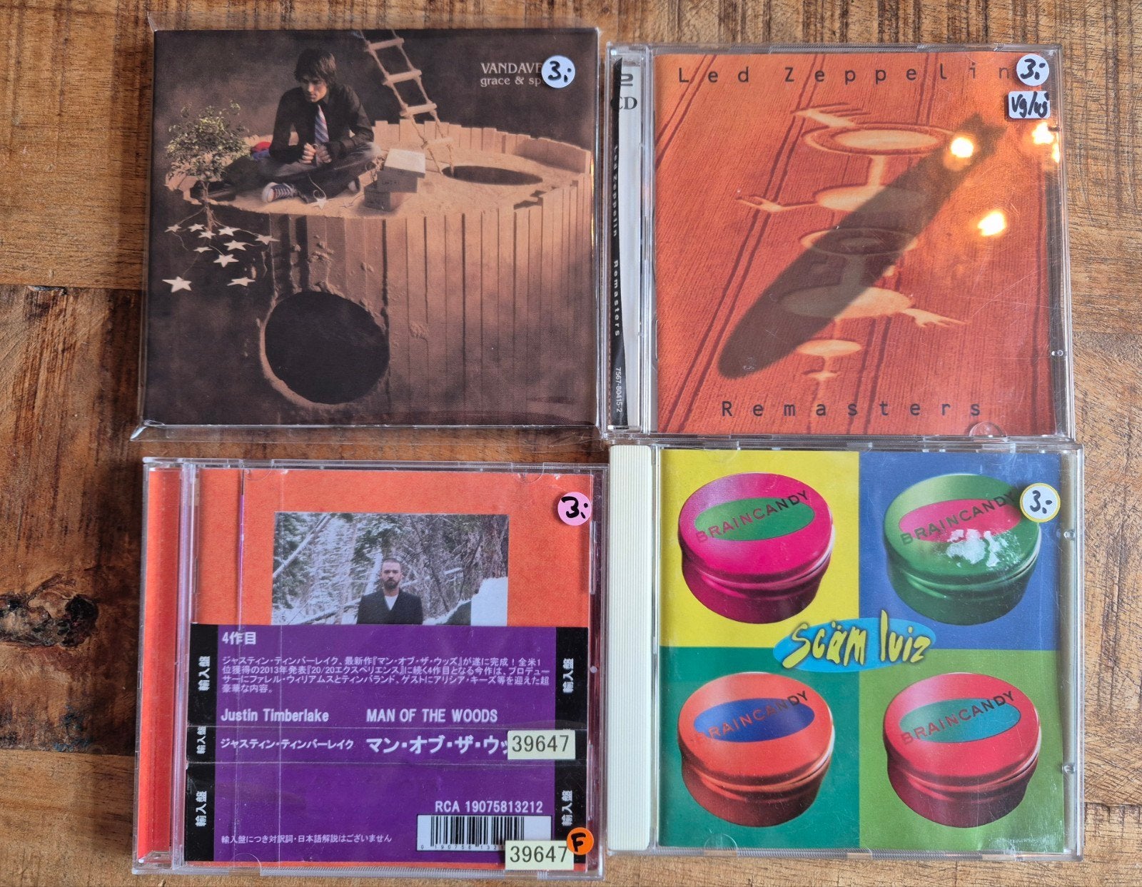 Diverse Pop/Rock CD's: Led Zeppelin, Justin Timberlake, Cd's en Dvd's, Cd's | Pop, Gebruikt, Pop, Album, Inclusief doosje, Ophalen of Verzenden