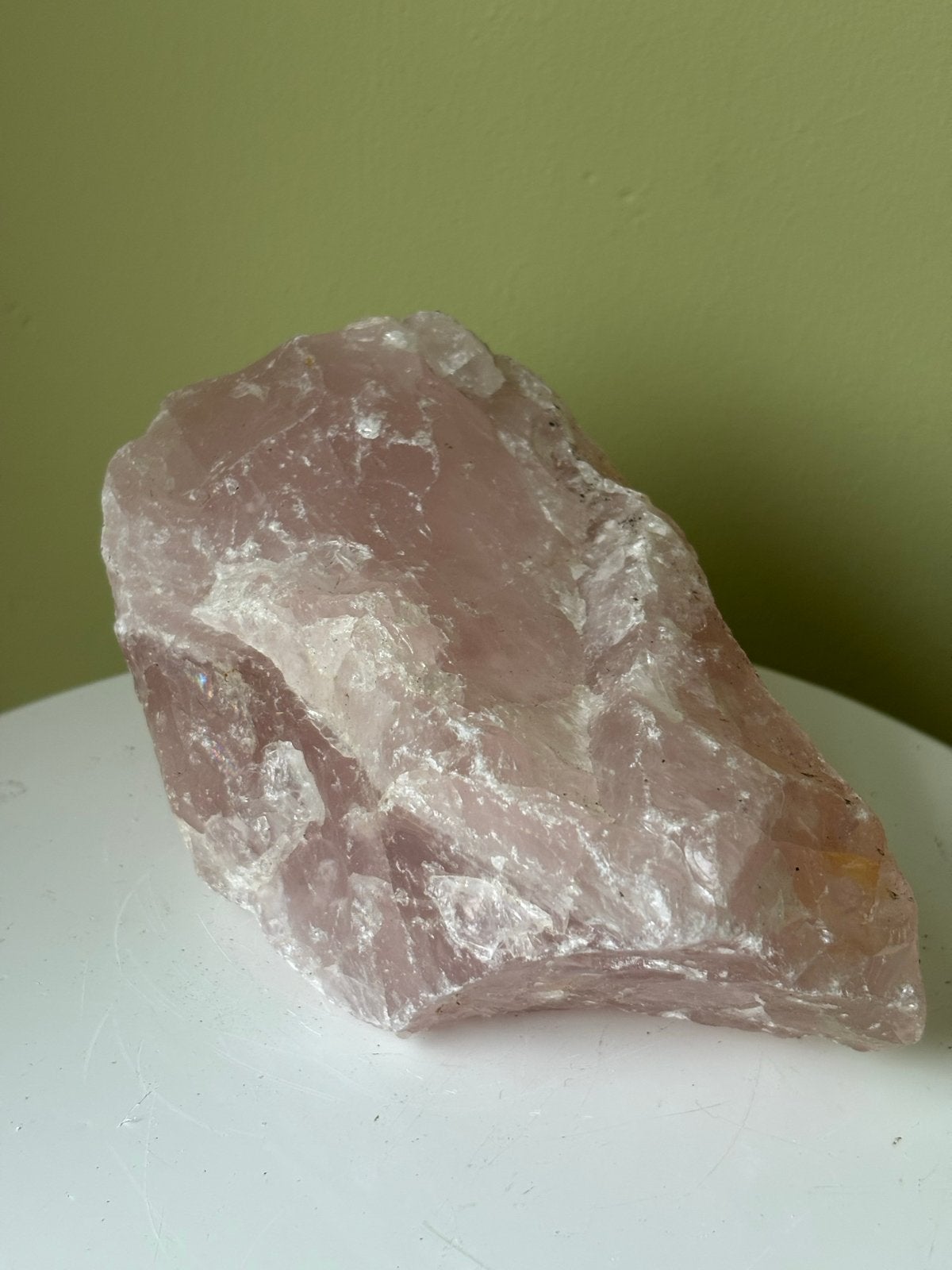 Grote ruwe Rozenkwarts Mineraal Edelsteen - 1.484 kg, Ophalen of Verzenden, Mineraal