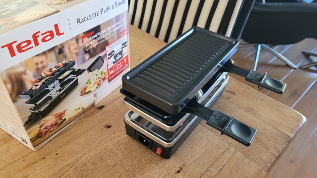 Tefal Raclette Plug & Share - Uitbreidbaar tot 10 personen, Ophalen of Verzenden, Nieuw, Tafelgrill