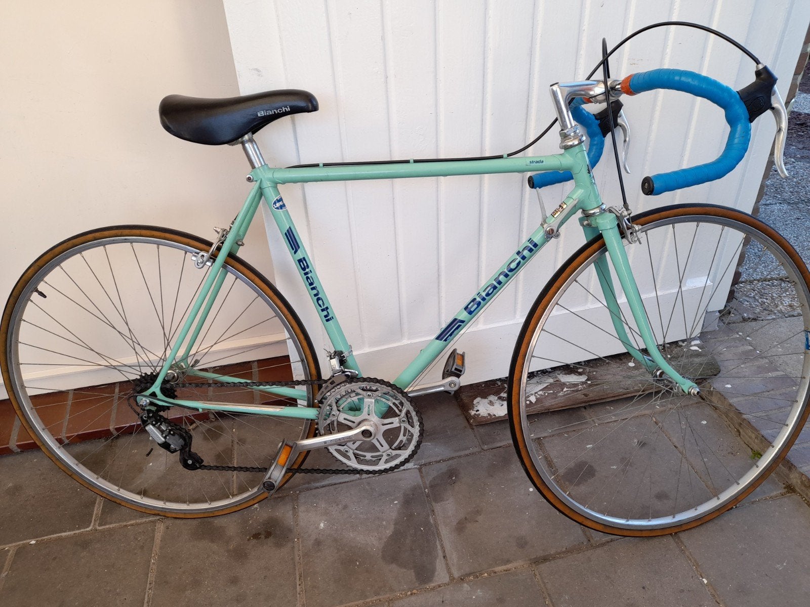 Bianchi racefiets oldtimer mt 50/51 cm Eroica, Fietsen en Brommers, Ophalen, Velgrem