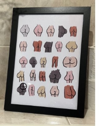 Grappige billen poster met lijst - Kunst aan de muur, Huis en Inrichting, 20 cm, Overige typen, Nieuw, Ophalen of Verzenden