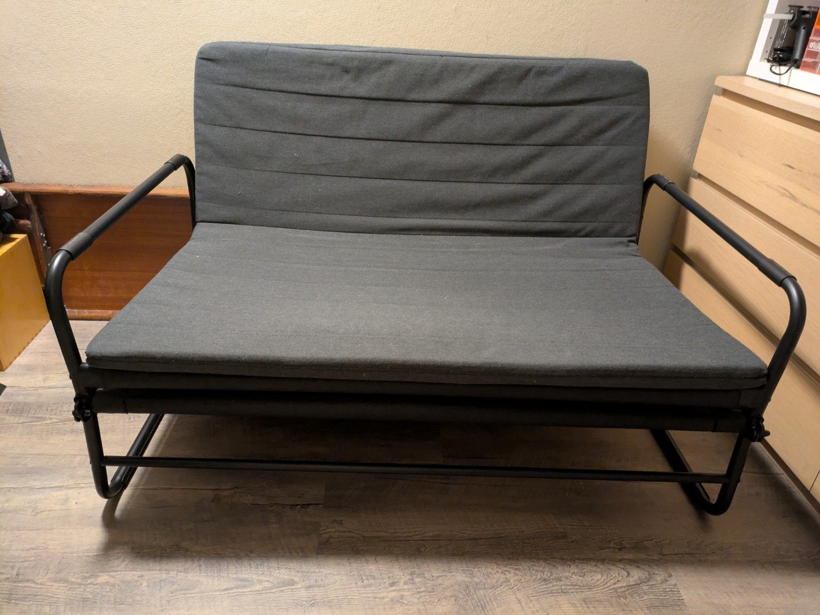 Ikea slaapbank HAMMARN, Ophalen, Tweepersoons, 200 cm, 120 cm