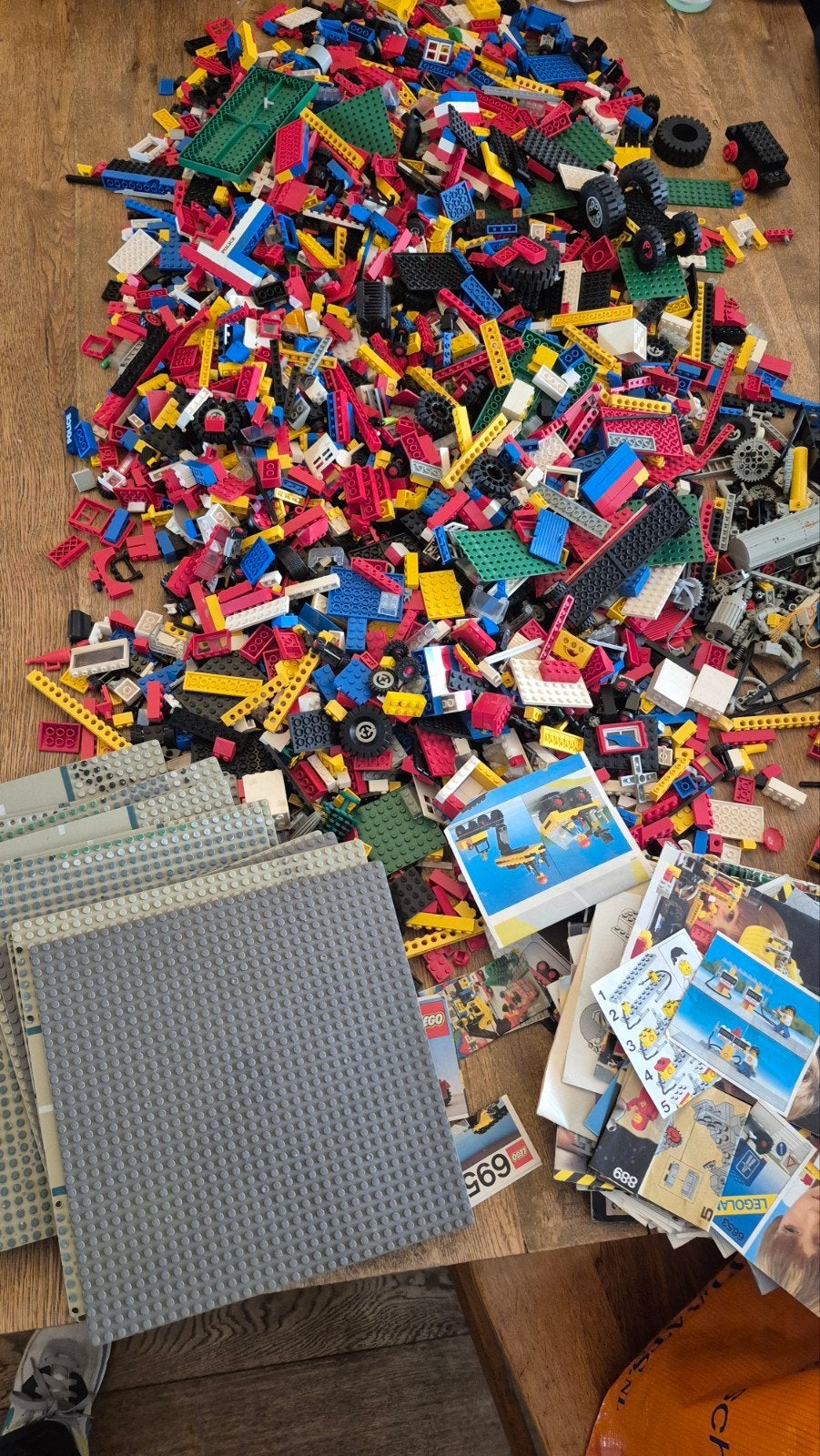Grote partij losse LEGO stenen en grondplaten, Gebruikt, Lego, Ophalen of Verzenden, Losse stenen