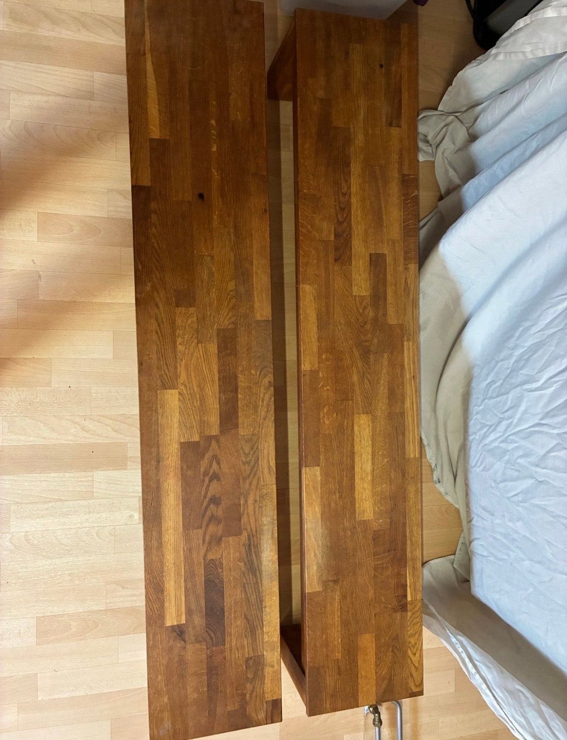 Massief houten salontafel, Ophalen, Gebruikt, Landelijk/rustiek, 50 tot 100 cm