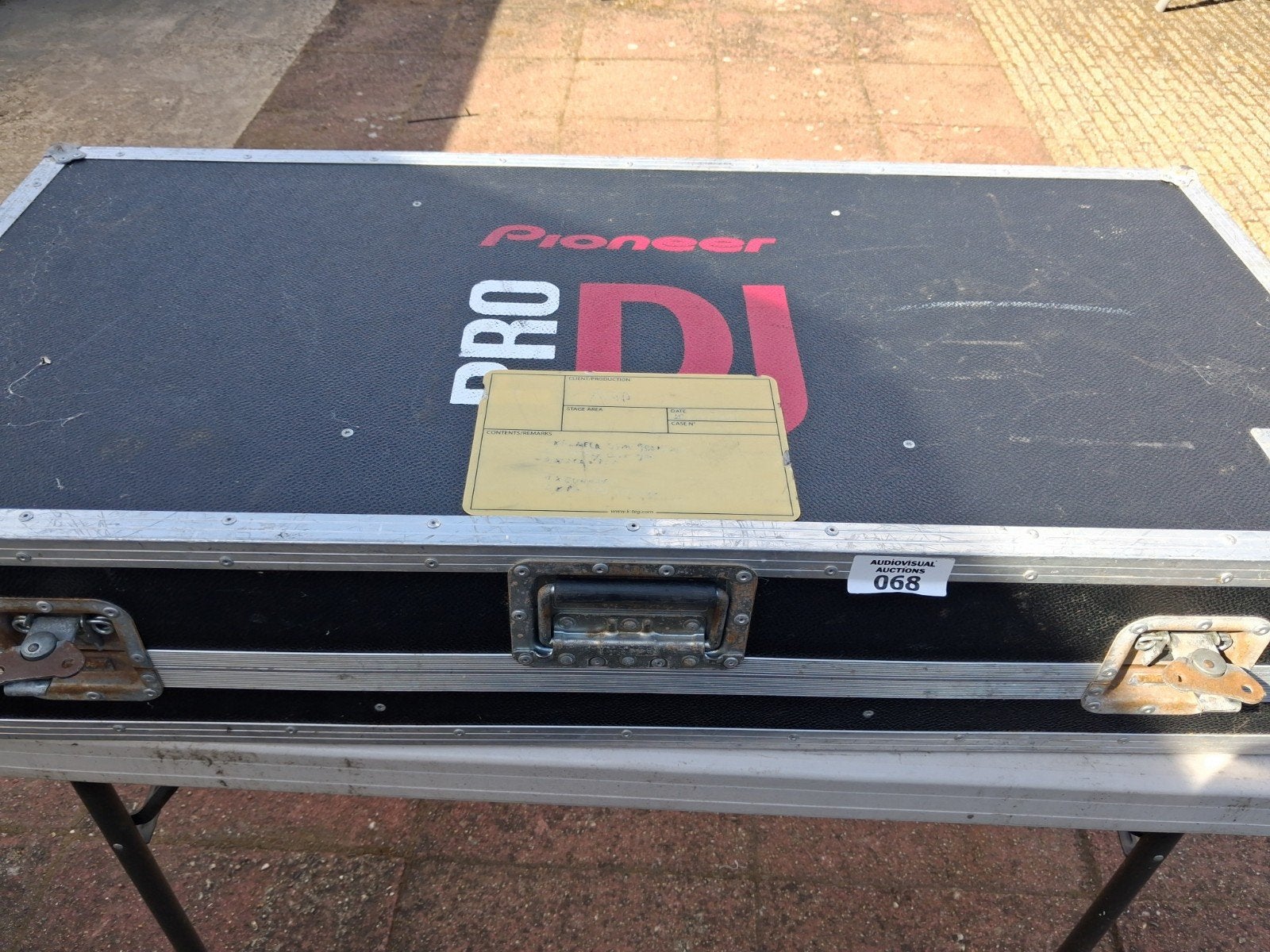 lege flightcase voor pioneer set, Ophalen