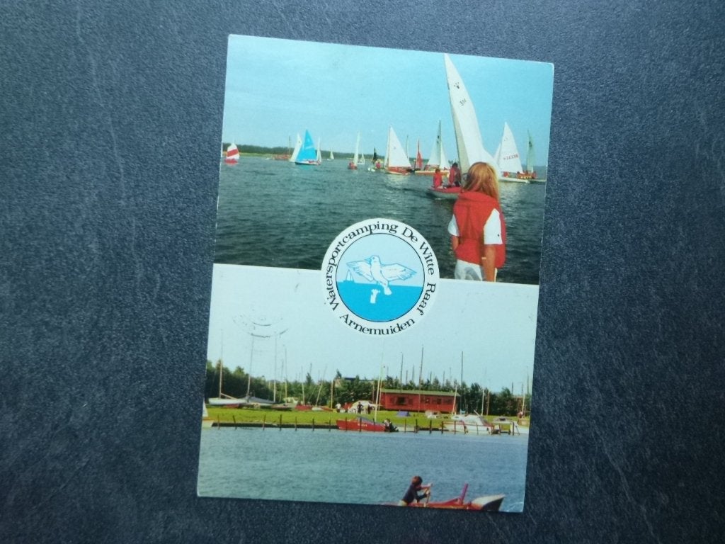 Arnemuiden, watersport camping de Witte Raaf/zeilwedstrijd, Verzenden, 1960 tot 1980, Gelopen, Noord-Brabant