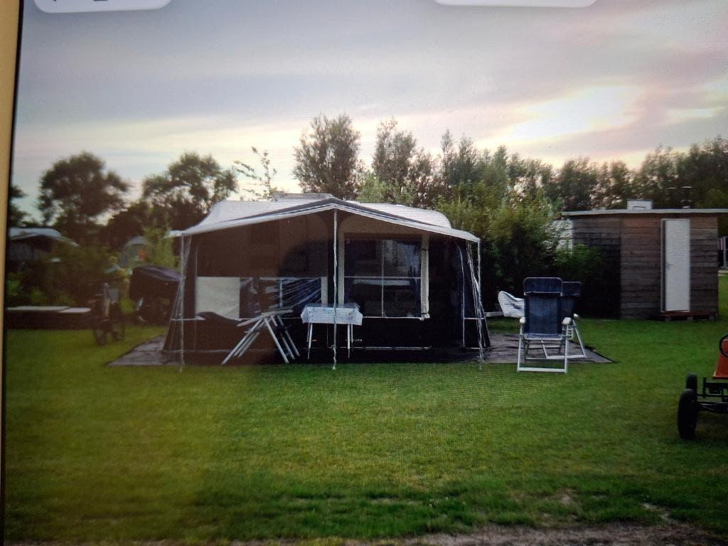 Ventura pacific 300 voortent met uitbouw, Ophalen, Nieuw, Polyester, Overige merken