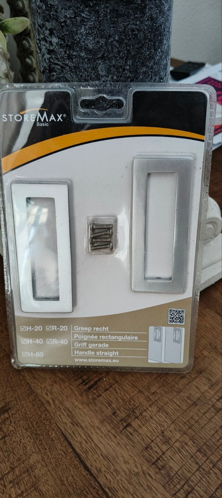Storemax Basic Grijze Handgrepen - Nieuw in verpakking, Ophalen of Verzenden, Nieuw, Overige materialen, Klink of Kruk