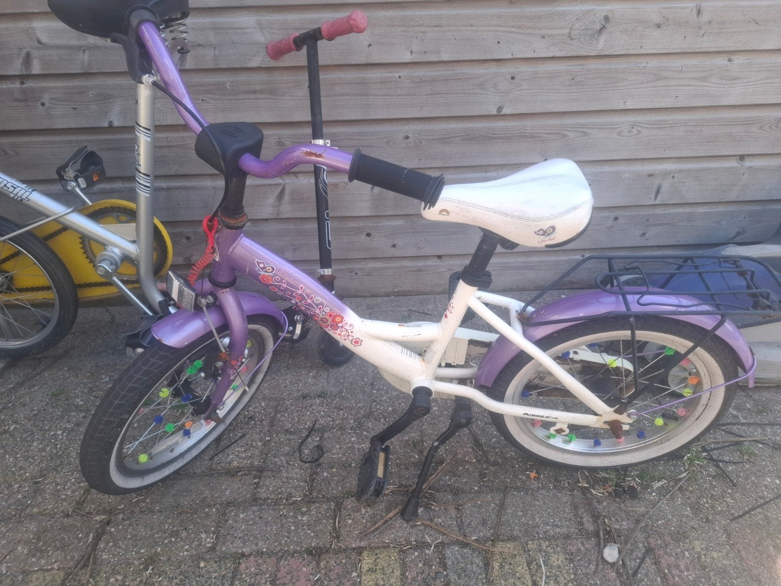 Leuke paarse 16 inch kinderfiets, Ophalen of Verzenden, Gebruikt, 16 tot 20 inch
