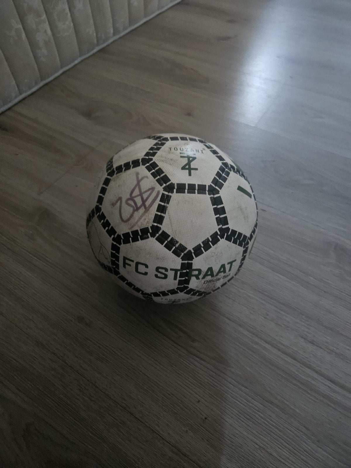 FC straat voetbal met handtekening, Maat XL, Ophalen, Gebruikt, Bal