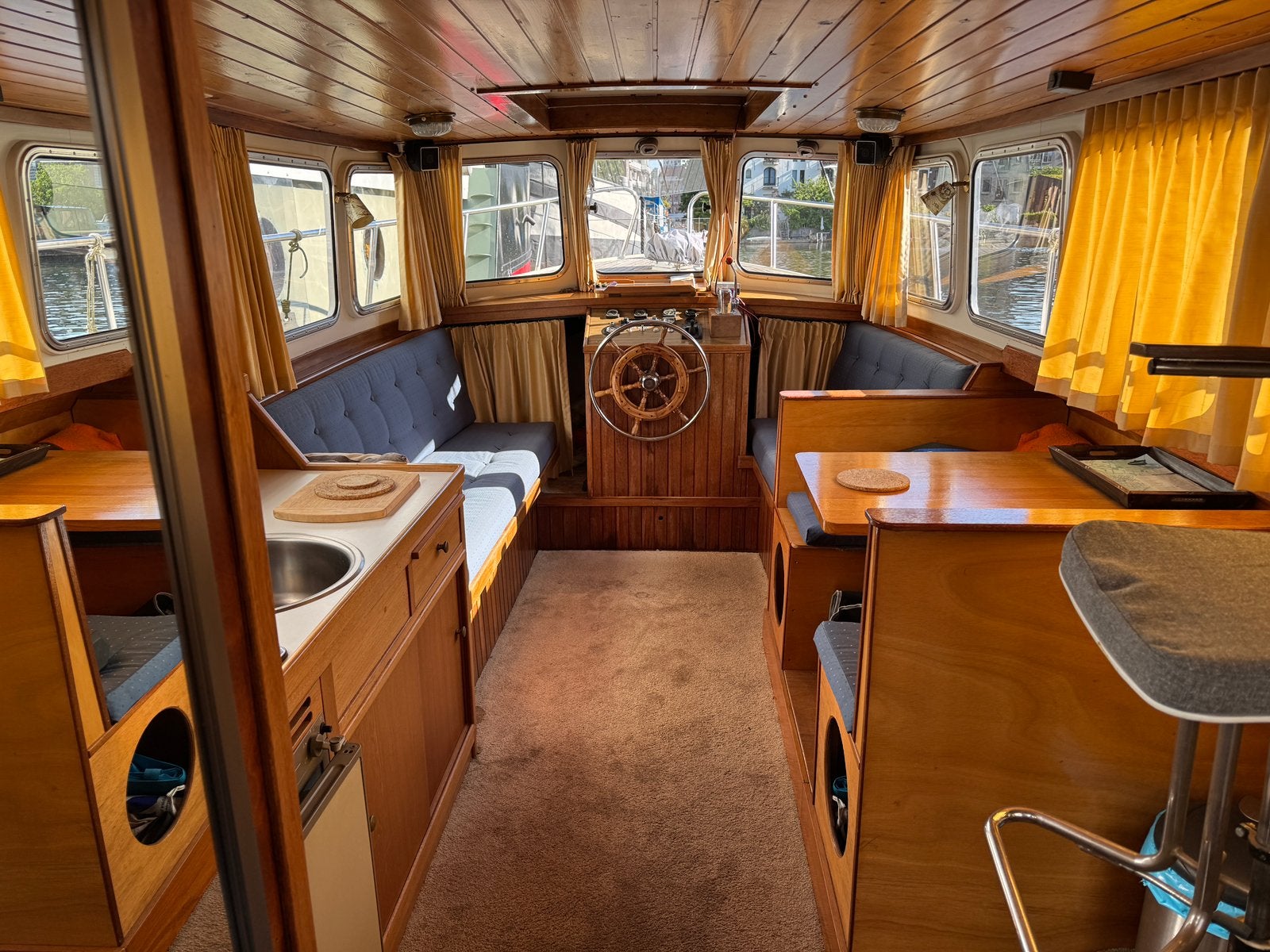 Pikmeerkruiser 10 meter, Watersport en Boten, Motorboten en Motorjachten, Gebruikt, Staal, Diesel, Binnenboordmotor, Boegschroef