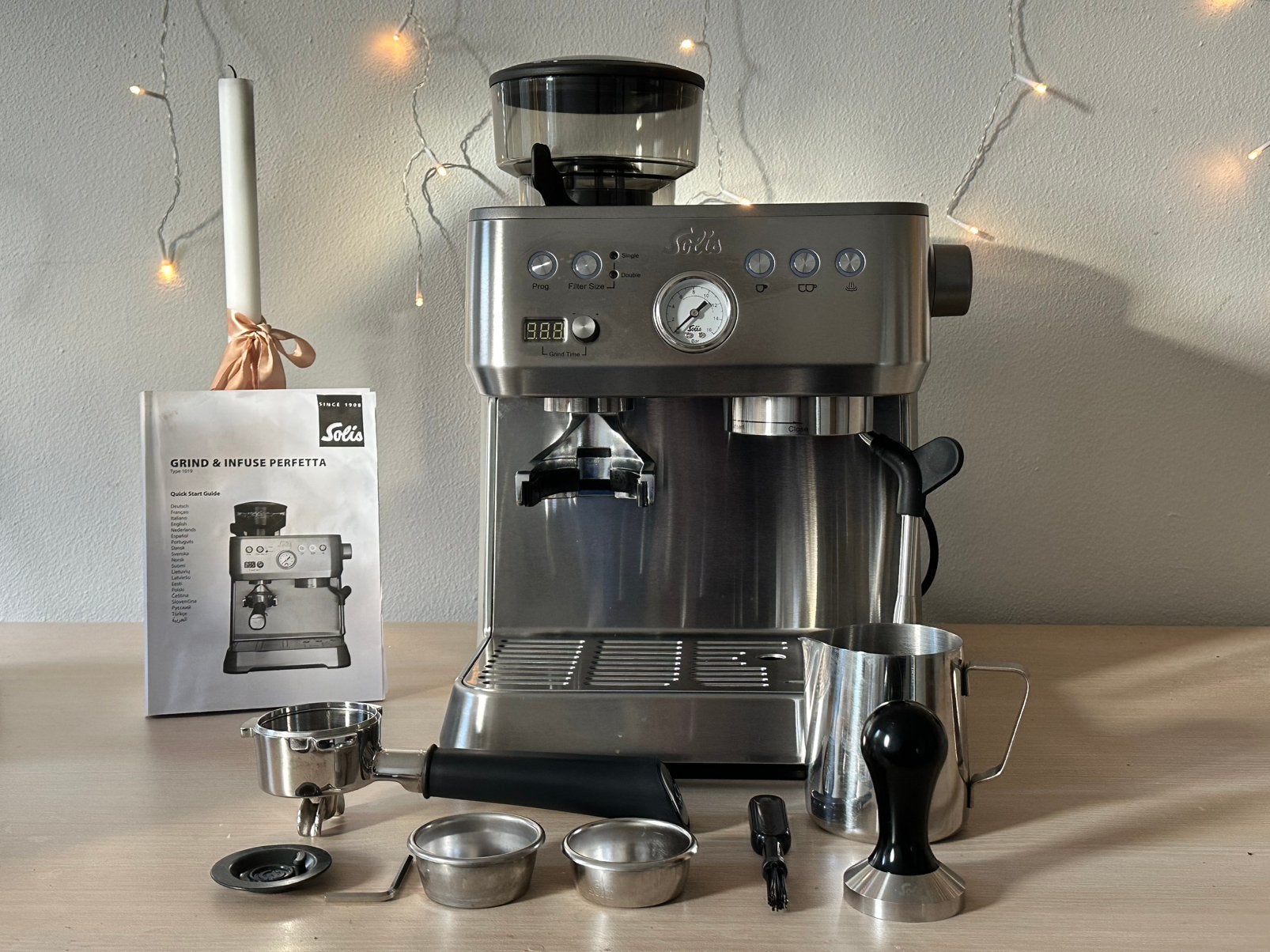 Solis Grind Infuse Perfetta RVS 1019, Ophalen, Zo goed als nieuw