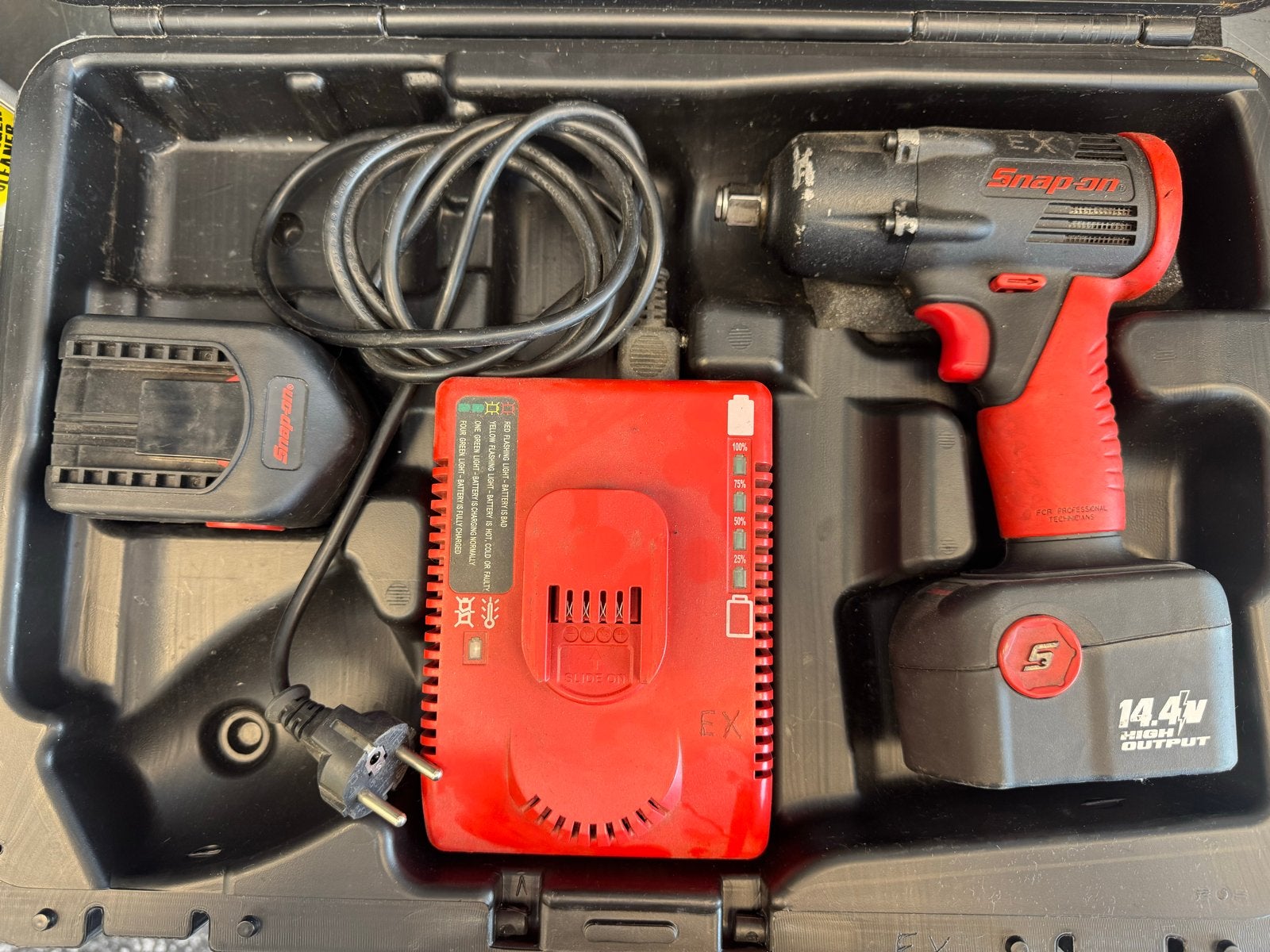 Snap-on slagtol 1/2 met 2 accu’s, Verzenden, Gebruikt, Overige typen