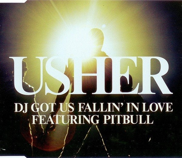 USHER CD SINGLE DJ GOT US FALLIN' IN LOVE + PITBULL, 6 singles of meer, Ophalen of Verzenden, Zo goed als nieuw, Pop