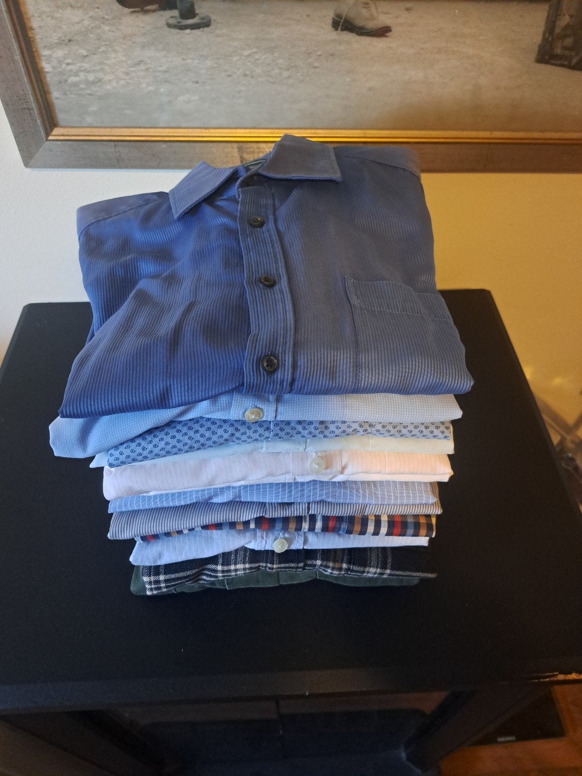 Diverse Herenoverhemden - Maat L (41/42), Blauw, Ophalen of Verzenden, Diverse merken, Halswijdte 41/42 (L)