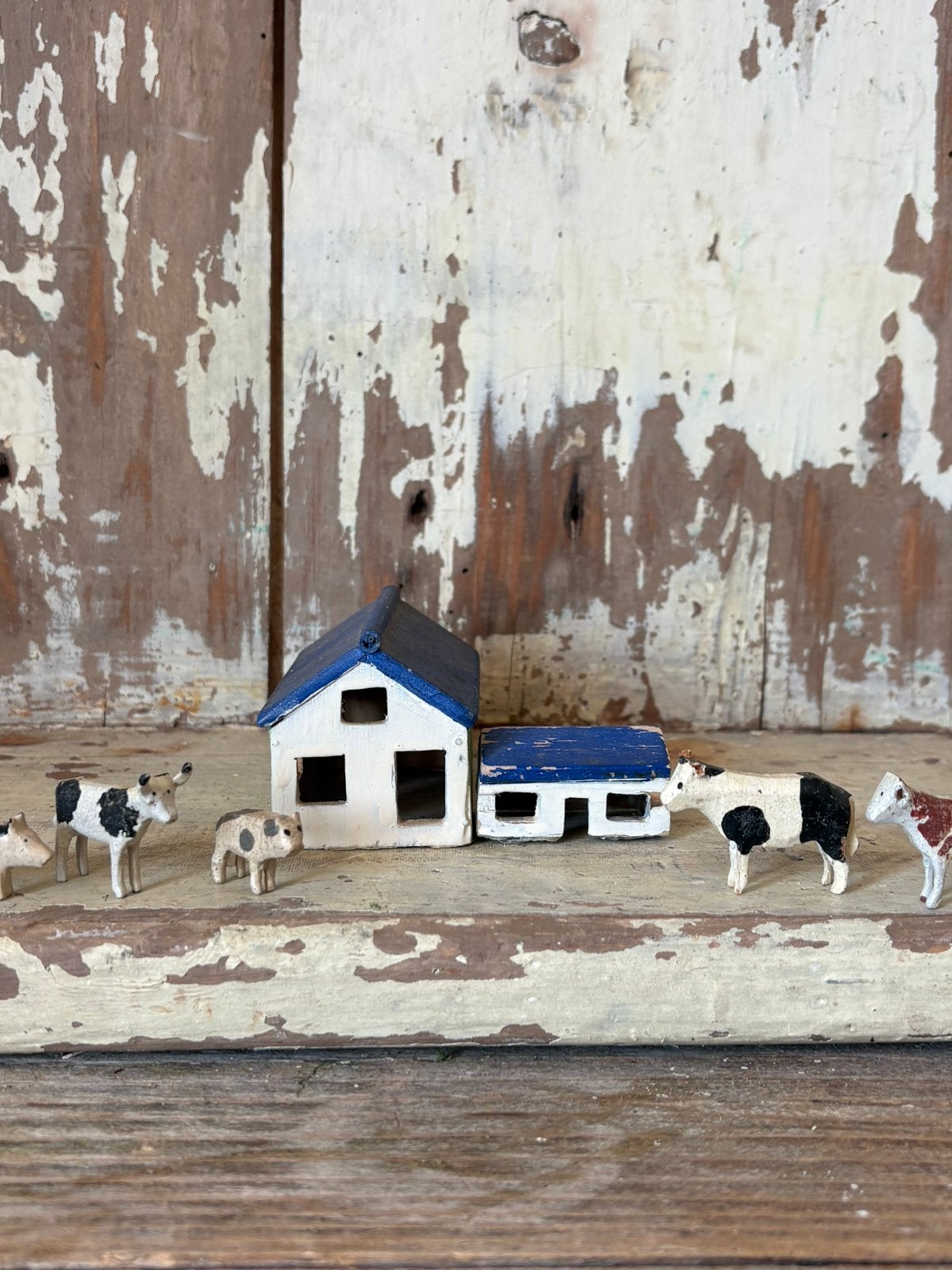 Oude Ertsgebergte boerderijtjes en diertjes, Ophalen of Verzenden