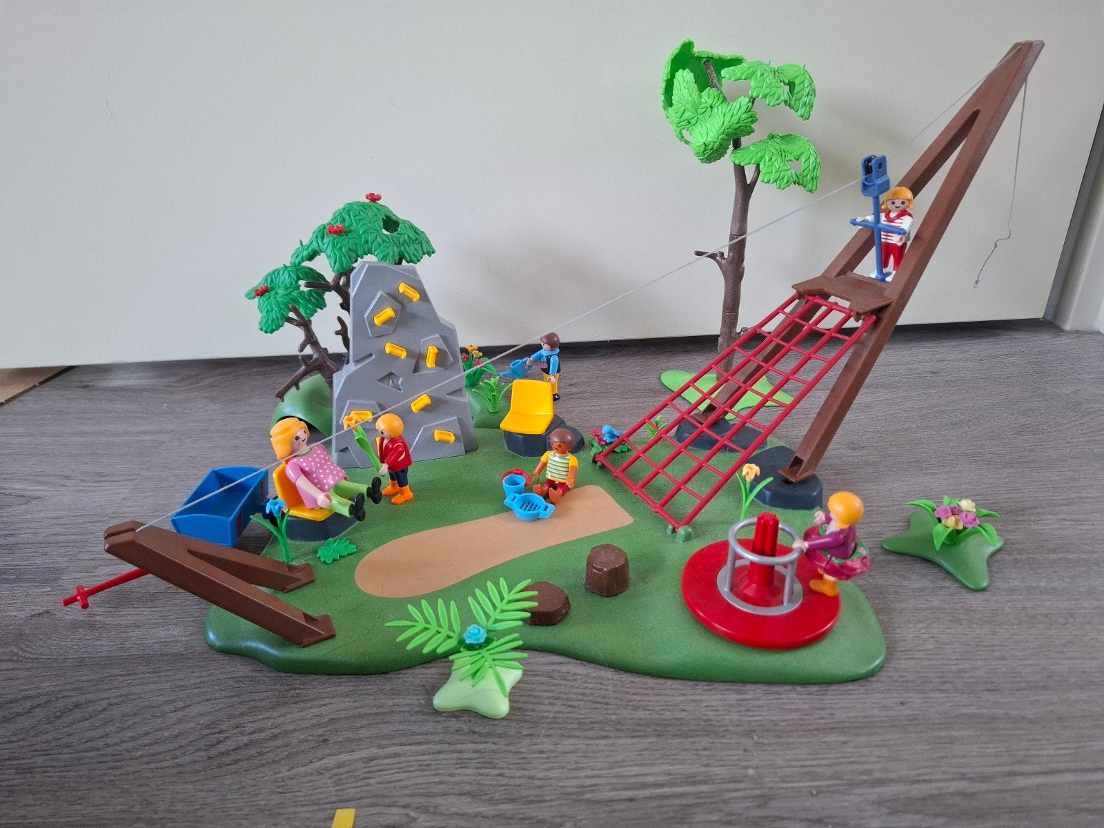 Speeltuin met kabelbaan playmobil, Ophalen, Gebruikt, Complete set