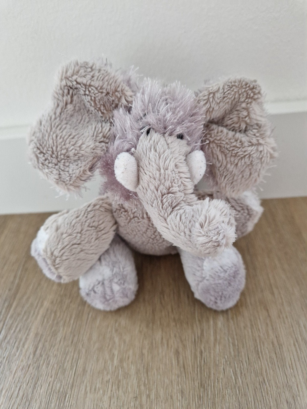 Knuffel olifant Ganz grijs 16 cm olifantje K7567, Ophalen of Verzenden, Zo goed als nieuw, Olifant