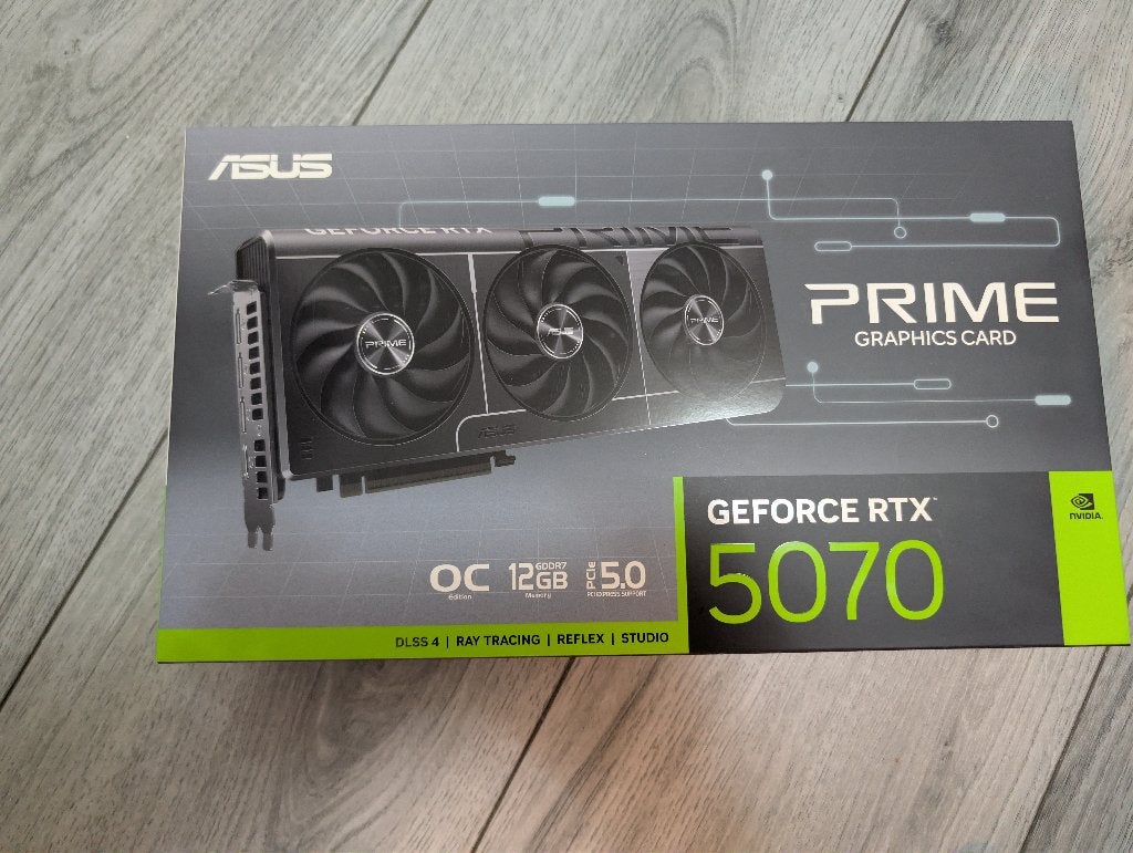 RTX 5070 ASUS PRIME (NEVER USED), Ophalen, GDDR6, PCI-Express 4, Nieuw
