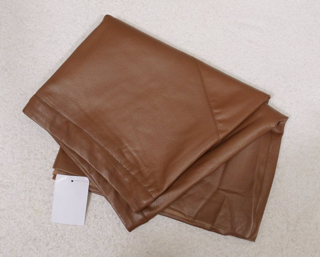 Bruine Leren Rok gevoerd (034), Kleding | Dames, Bruin, Maat 46/48 (XL) of groter, Nieuw, Ophalen of Verzenden