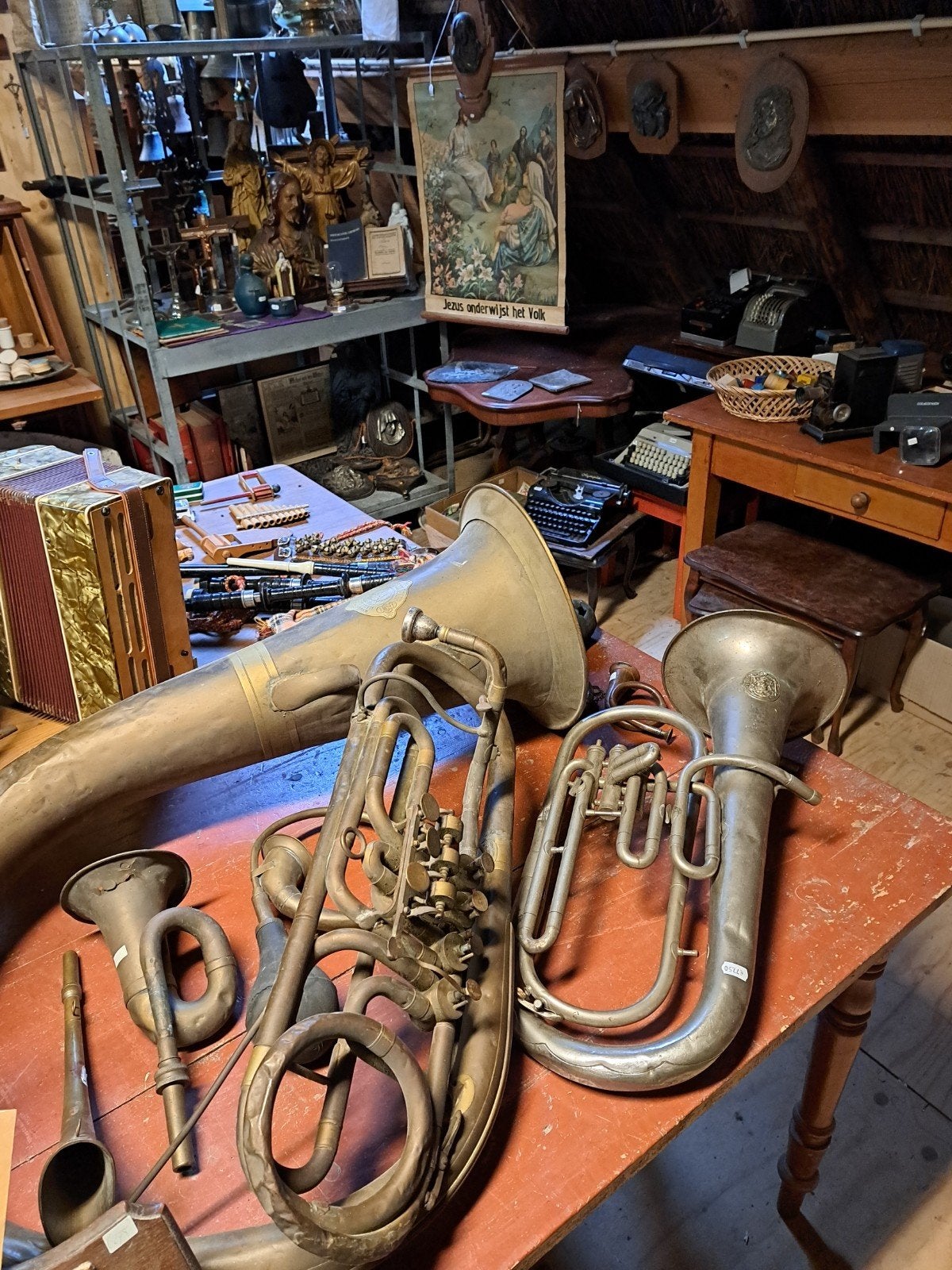 Muziekinstrumenten, Ophalen