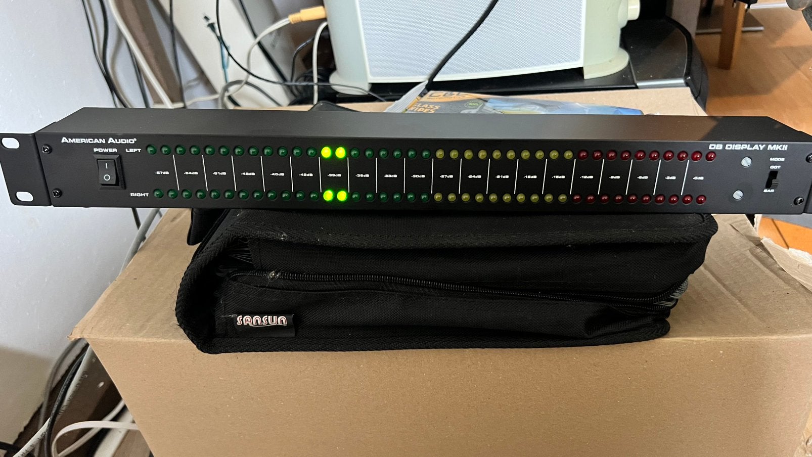 19” Led vu meter, Verzenden, Zo goed als nieuw