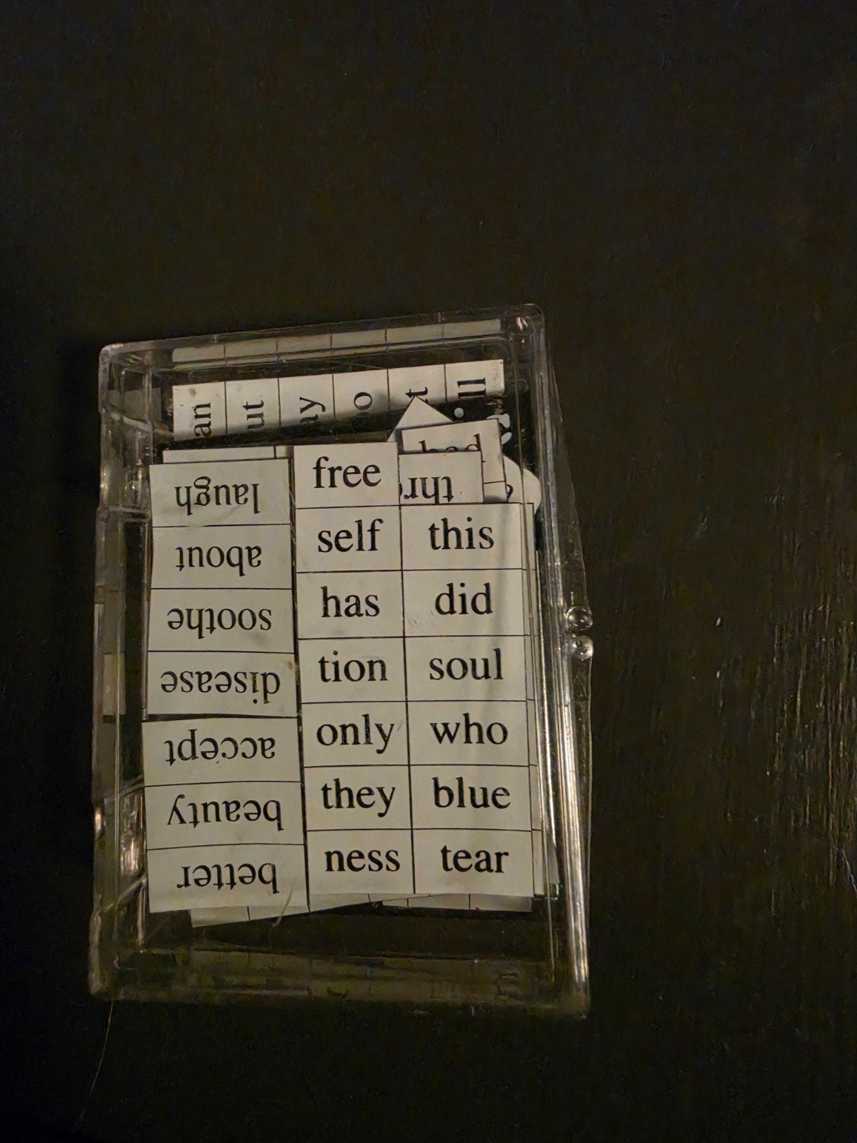 Engelse magneetwoordjes, Ophalen, Nieuw, Clearstamp