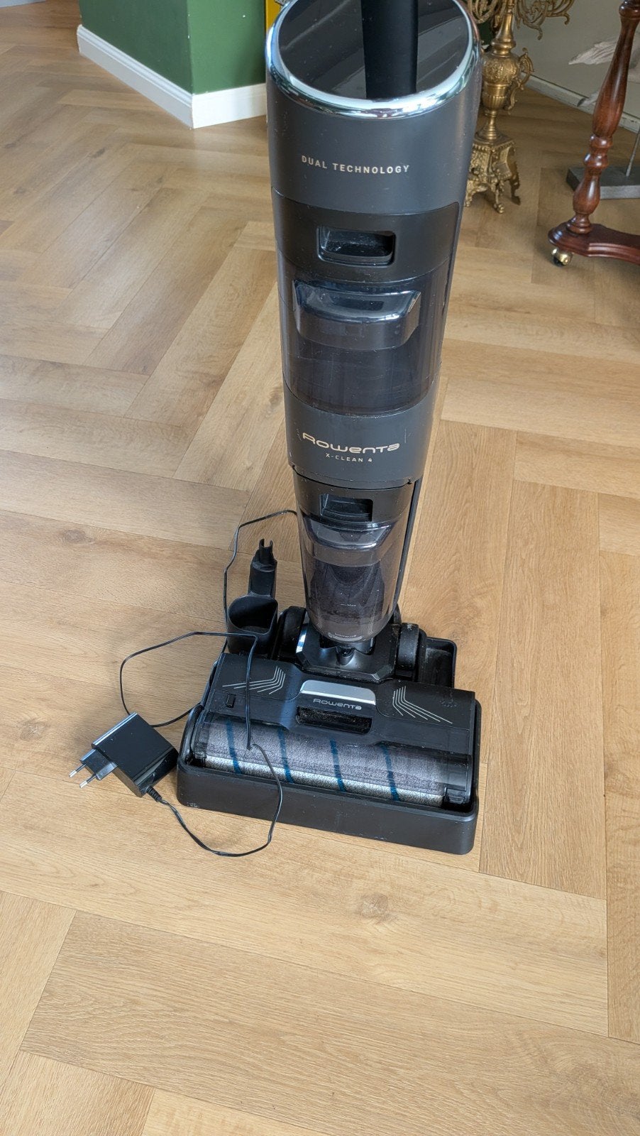 Rowenta X-Clean 4 Dual Technology Stofzuiger, Gebruikt, Draadloos, Reservoir, Steelstofzuiger