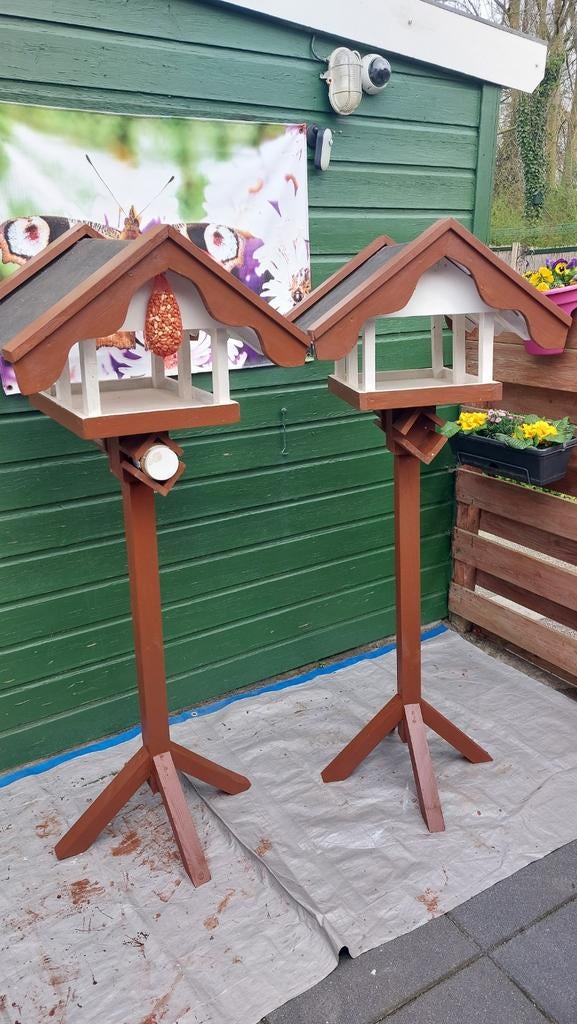 vogel voeder huisjes op standaard, Tuin en Terras, Vogelhuisjes en Vogelbaden, Ophalen of Verzenden