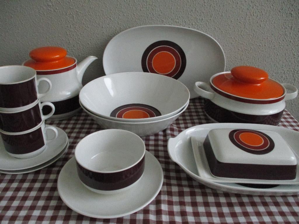 Vintage Servies Retro, Verzamelen, Ophalen of Verzenden, Huis en Inrichting