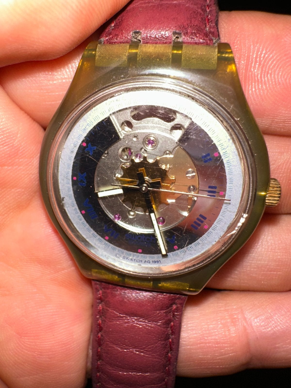 Vintage Swatch Polshorloge - Automatisch uurwerk, Kunststof, Polshorloge, Swatch, Ophalen of Verzenden