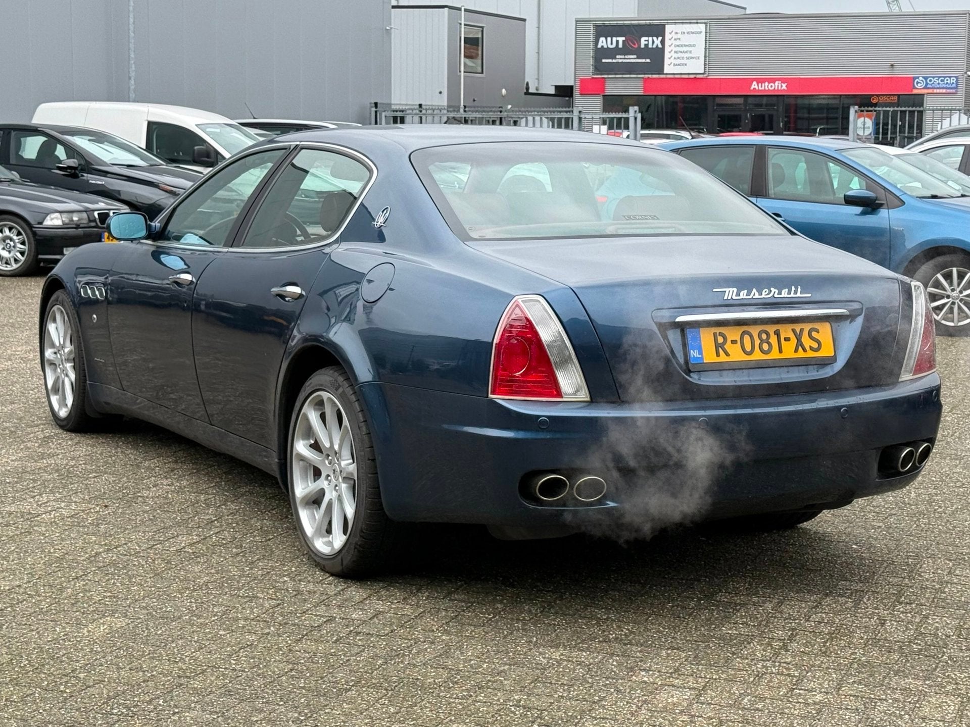 Maserati Quattroporte 4.2 Duo Select JAPANSE IMPORT, Auto's, Gebruikt, 8 cilinders, Blauw, Leder