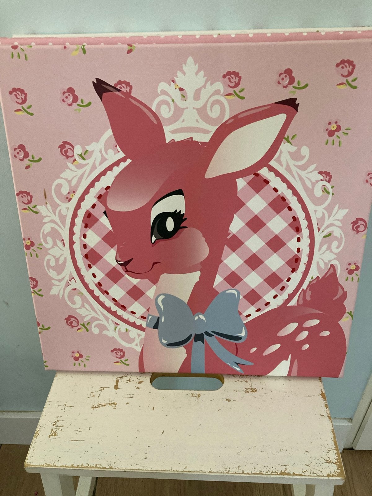 3 mooie canvas schilderijen voor kinderkamer 40x40 cm, Ophalen of Verzenden, Zo goed als nieuw, Wanddecoratie, Ophangbaar