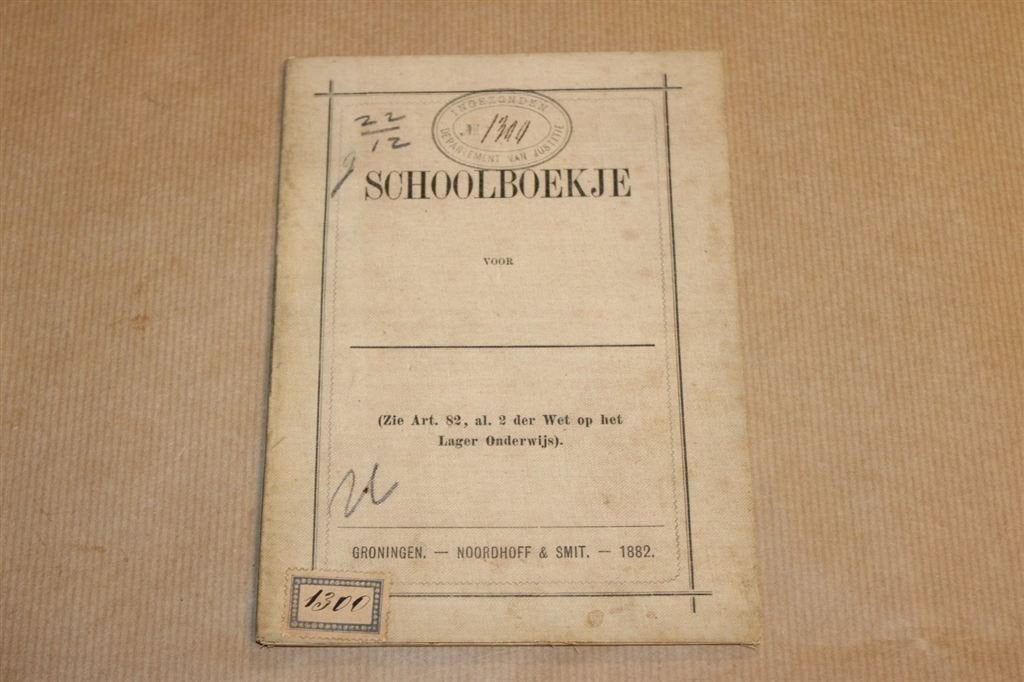 Schoolboekje [rapport] 1882 !!, Ophalen of Verzenden