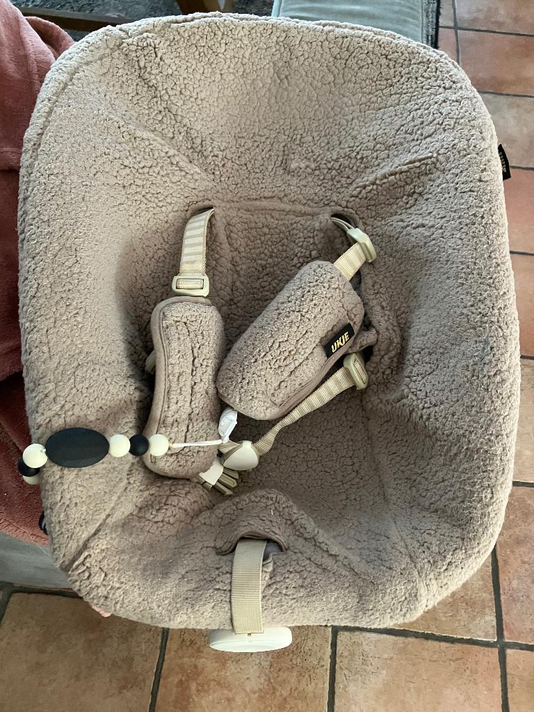 Newborn kuipje stokke stoel, Ophalen of Verzenden, Zo goed als nieuw, Meegroeistoel, Gordel(s)