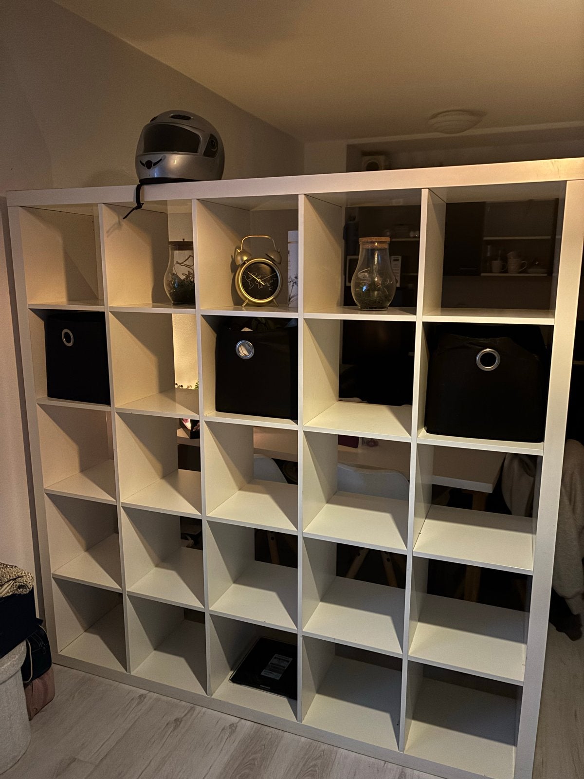 Grote witte vakkenkast / stellingkast (IKEA Kallax), Ophalen, Met plank(en), Gebruikt, 150 tot 200 cm