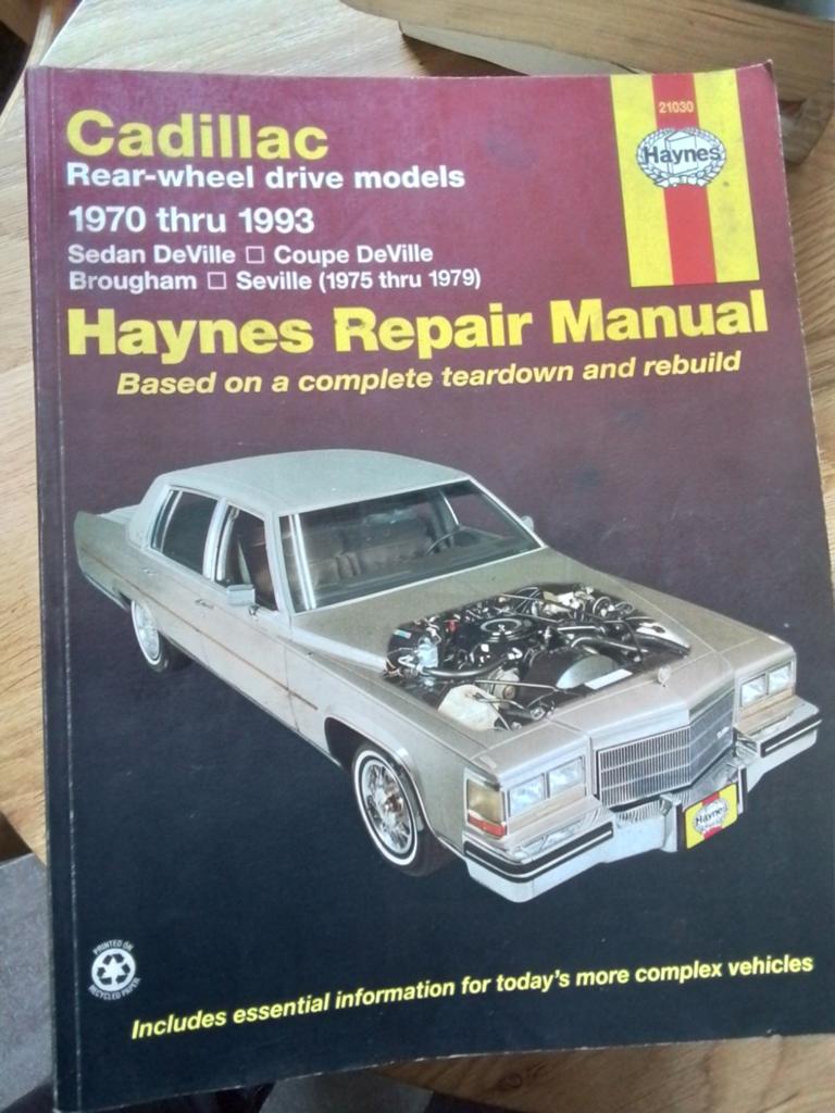 Cadillac 1973-1990 Haynes Repair Manual, Ophalen of Verzenden