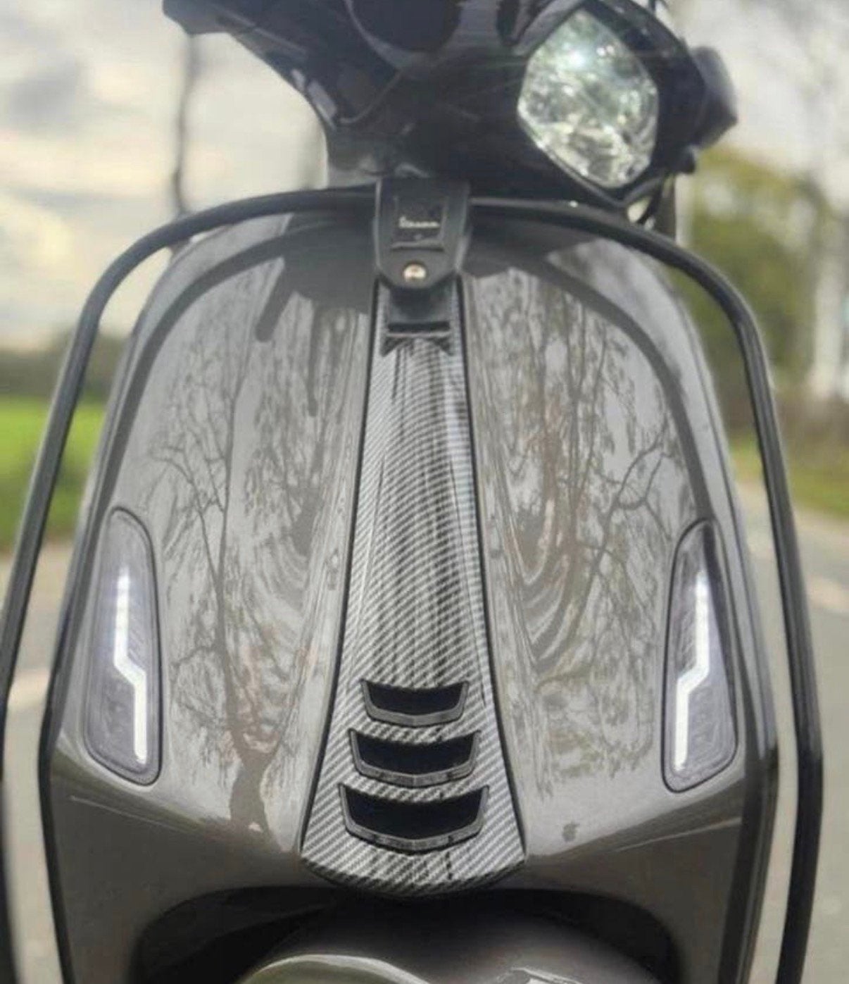 Carbon claxonneus vespa sprint NIEUW, Ophalen of Verzenden, Zo goed als nieuw, Vespa