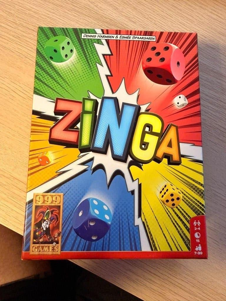 999 Games, Zinga dobbelspel, Een of twee spelers, Ophalen of Verzenden, Zo goed als nieuw, 999 Games